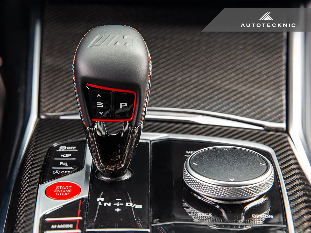 AutoTecknic Dry Carbon Gear Selector Cover - G87 M2 - Image 4