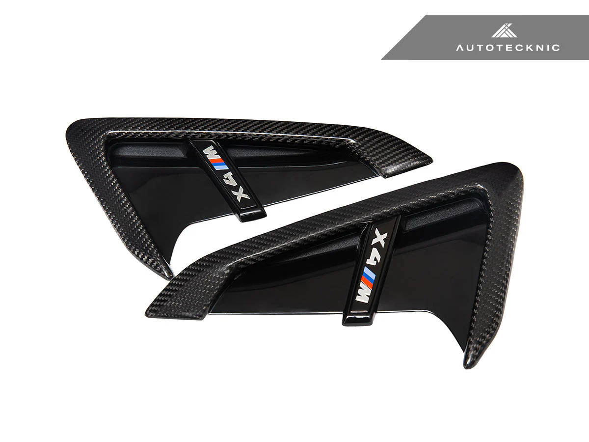 AutoTecknic Dry Carbon Gloss Black Fender Trim Set - F97 X3M | F98 X4M - Image 7
