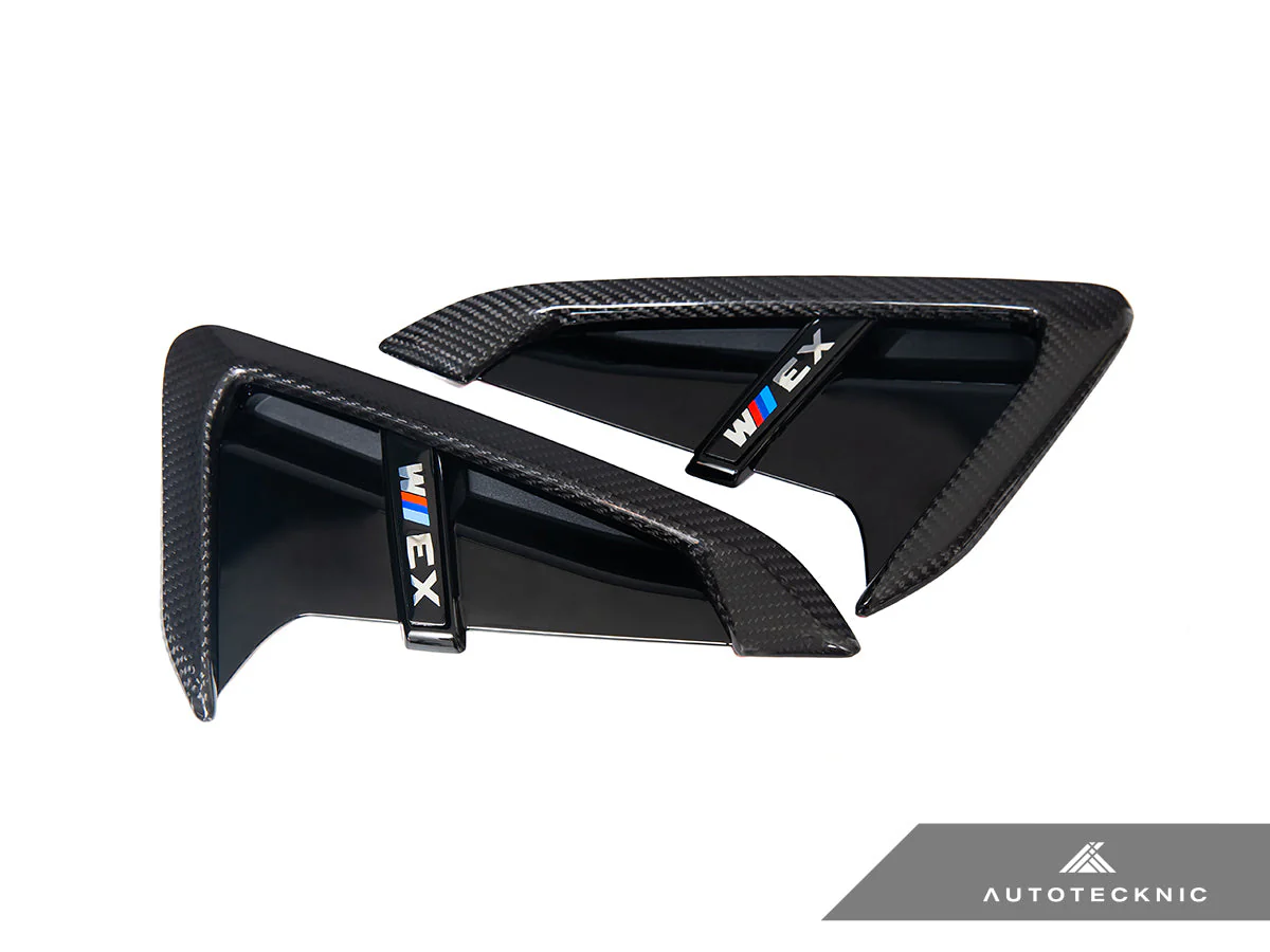 AutoTecknic Dry Carbon Gloss Black Fender Trim Set - F97 X3M | F98 X4M - Image 9