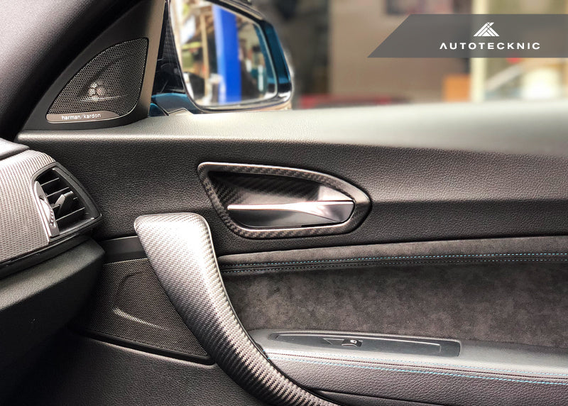 AutoTecknic Dry Carbon Interior Door Handle Trim Set - F87 M2 | F22 2-Series | F20 1-Series - Image 5
