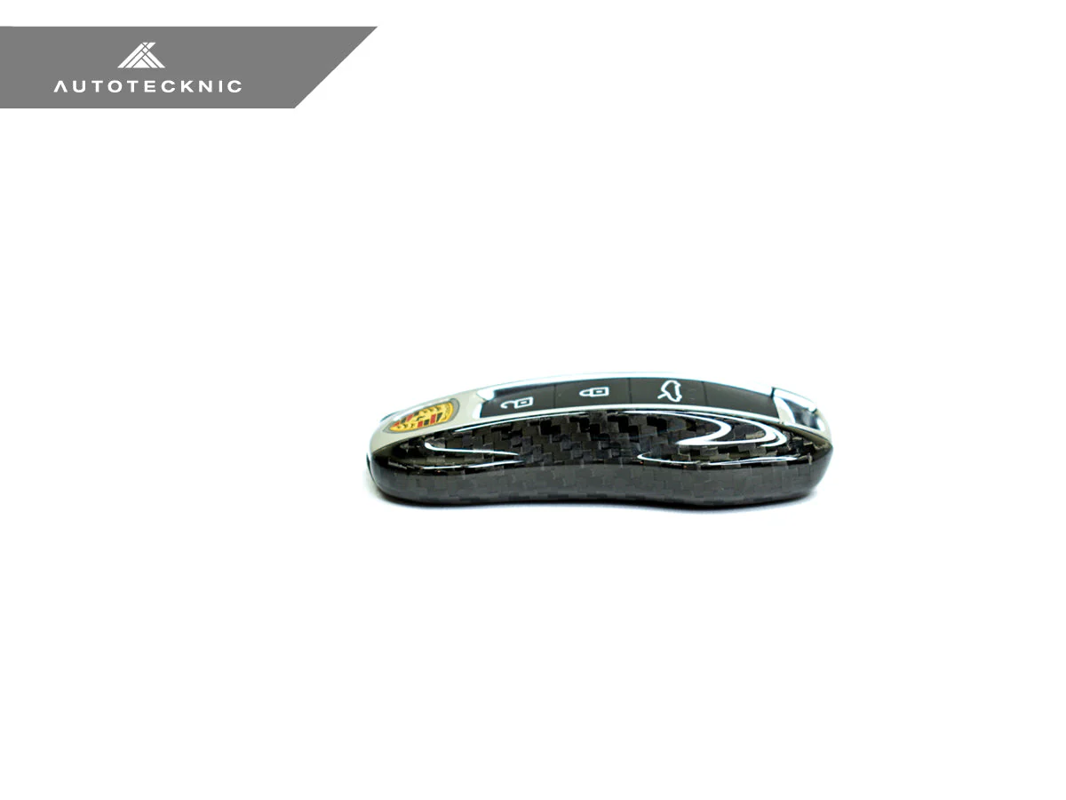AutoTecknic Dry Carbon Key Remote Trim - Porsche Taycan | Panamera 17-Up | Cayenne 18-Up (G2) - Image 5