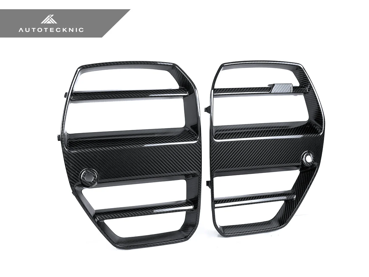 AutoTecknic Dry Carbon Podium V1 Front Grille Set - G80 M3 | G82/ G83 M4 - Image 7