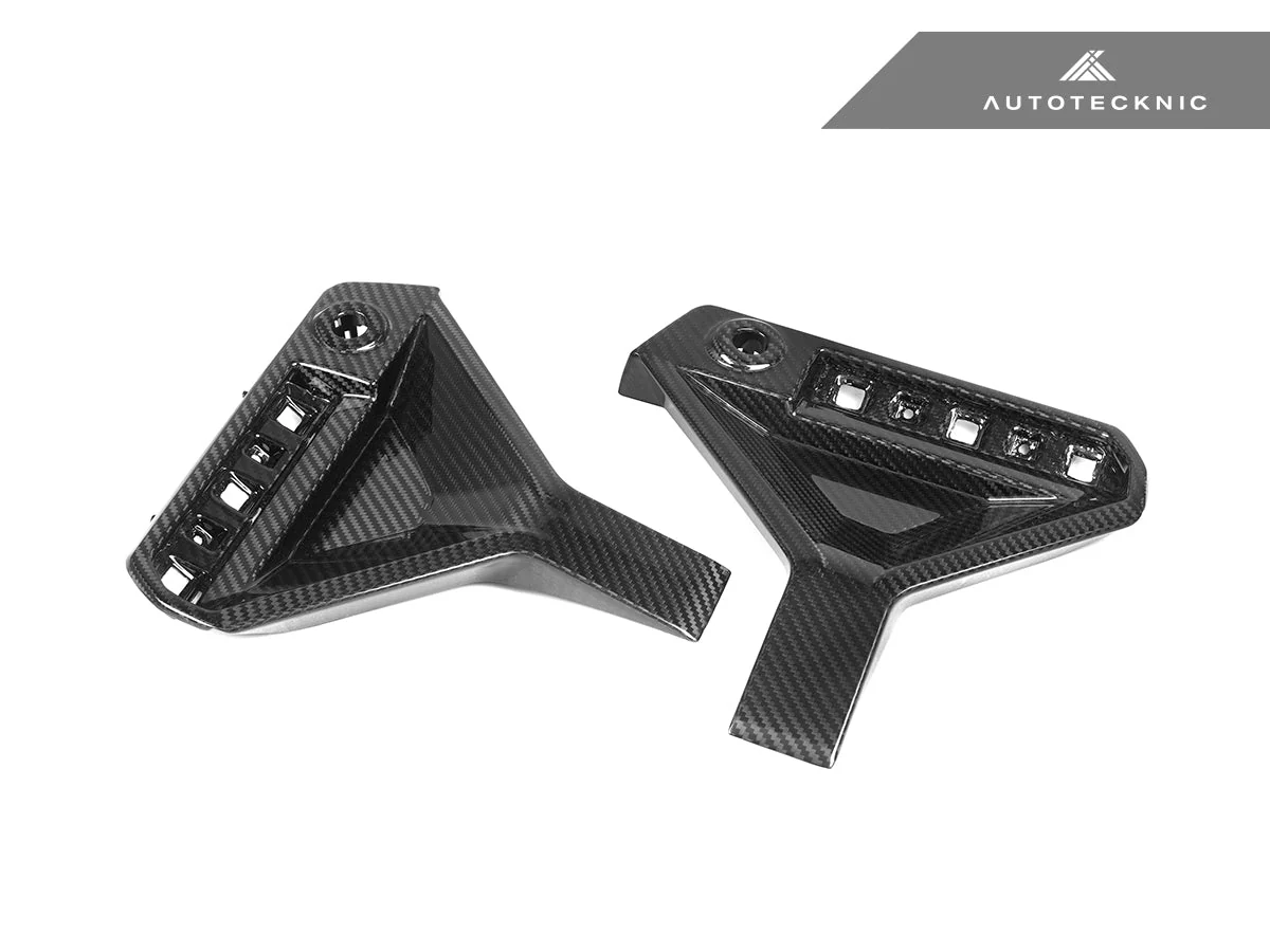 AutoTecknic Dry Carbon Rear Bumper Reflector Trim Set - G87 M2 - Image 4