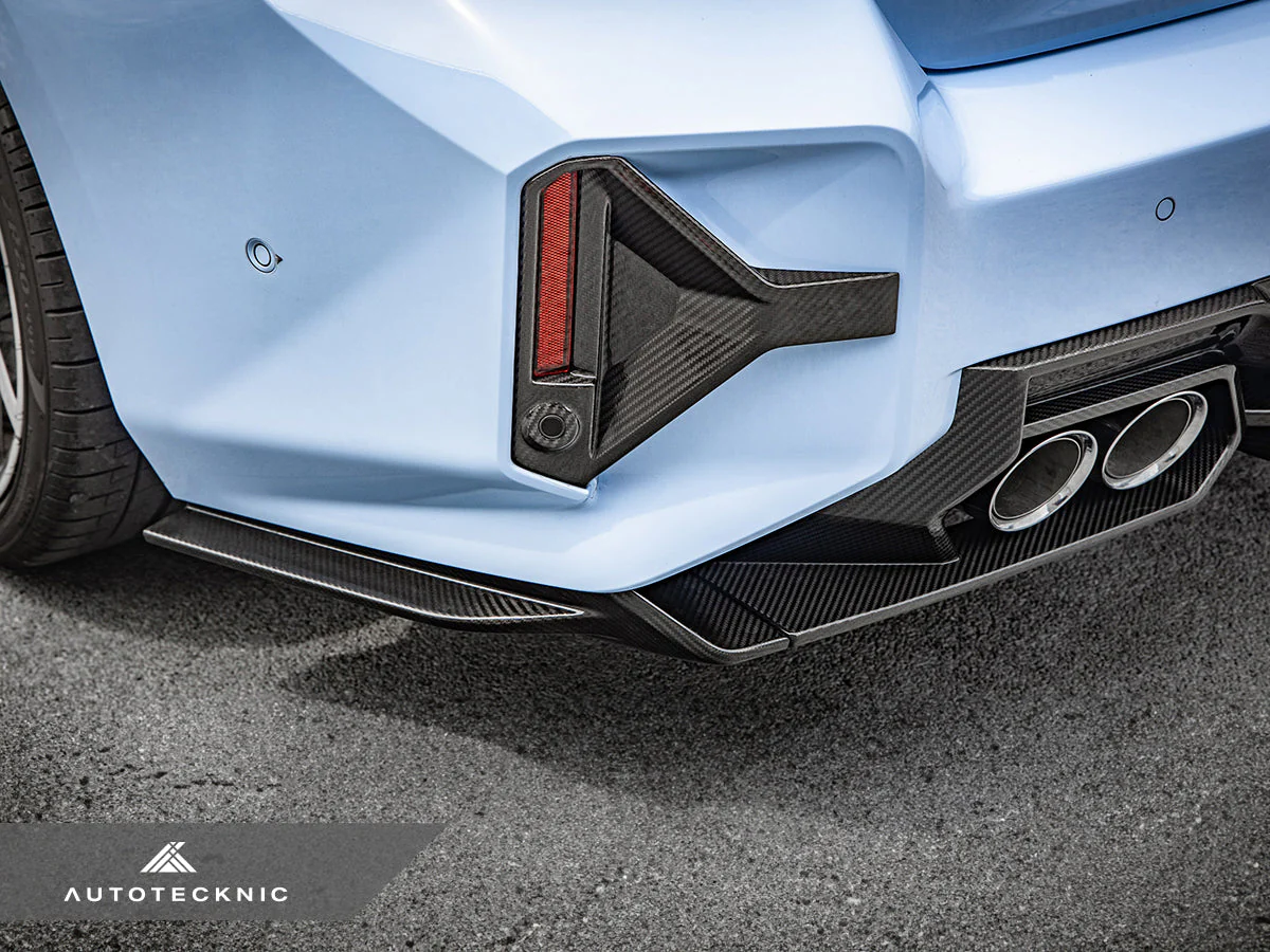 AutoTecknic Dry Carbon Rear Bumper Reflector Trim Set - G87 M2 - Image 7