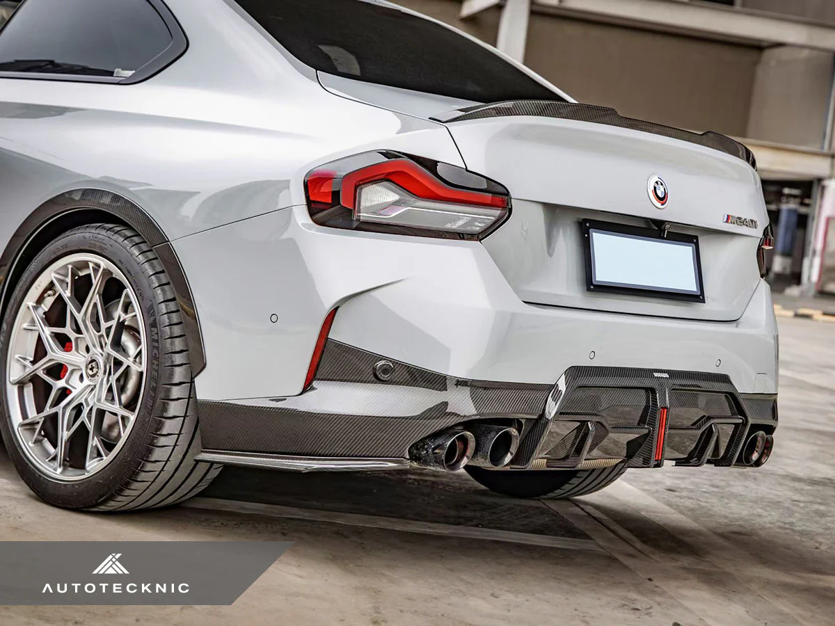 AutoTecknic Dry Carbon Rear Side Diffuser Set - G42 2-Series - Image 6