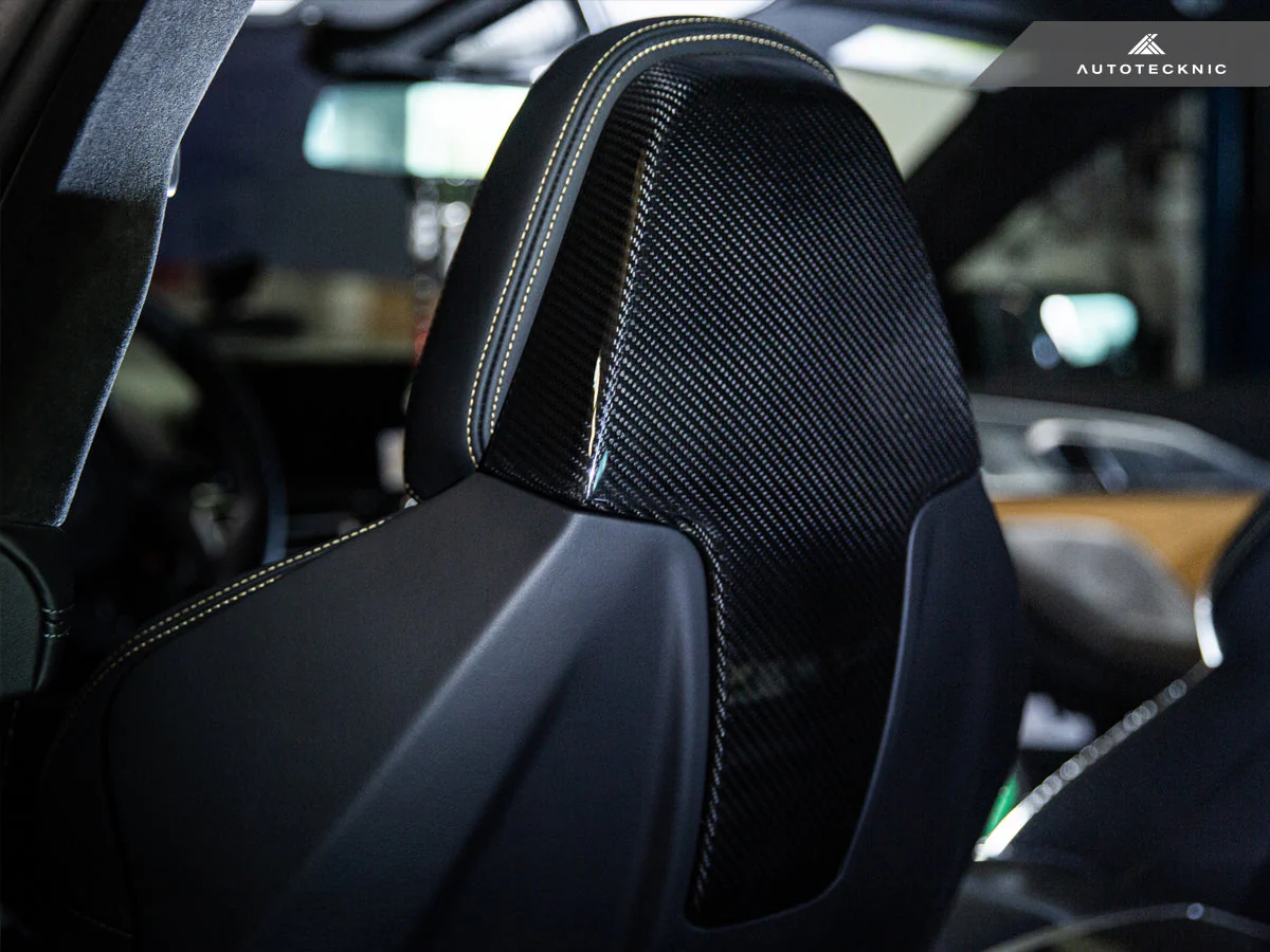 AutoTecknic Dry Carbon Seat Back Cover Set - F91/ F92/ F93 M8 - Image 7