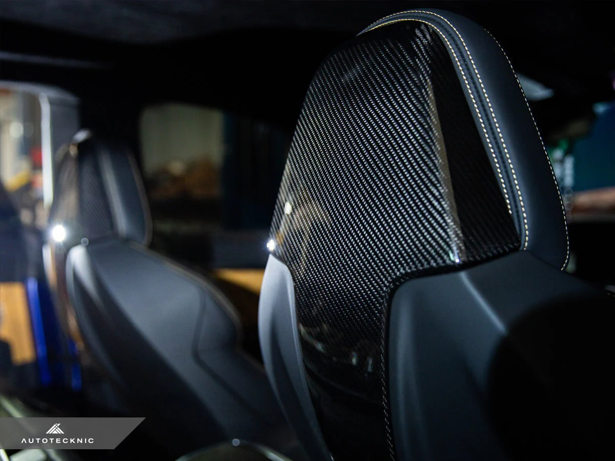 AutoTecknic Dry Carbon Seat Back Cover Set - G01 X3 M40I | G02 X4 M40I - Image 6
