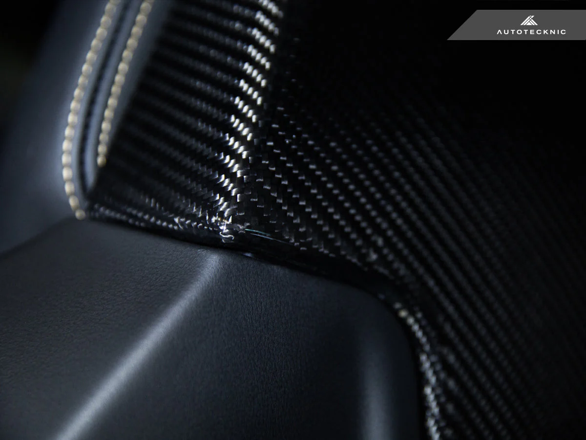 AutoTecknic Dry Carbon Seat Back Cover Set - G42 M240I - Image 4