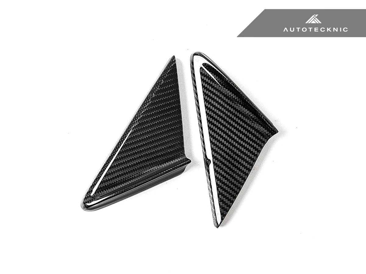 AutoTecknic Dry Carbon Side Mirror Wind Deflector Set - Porsche 991 | 981 | 718 - Image 3
