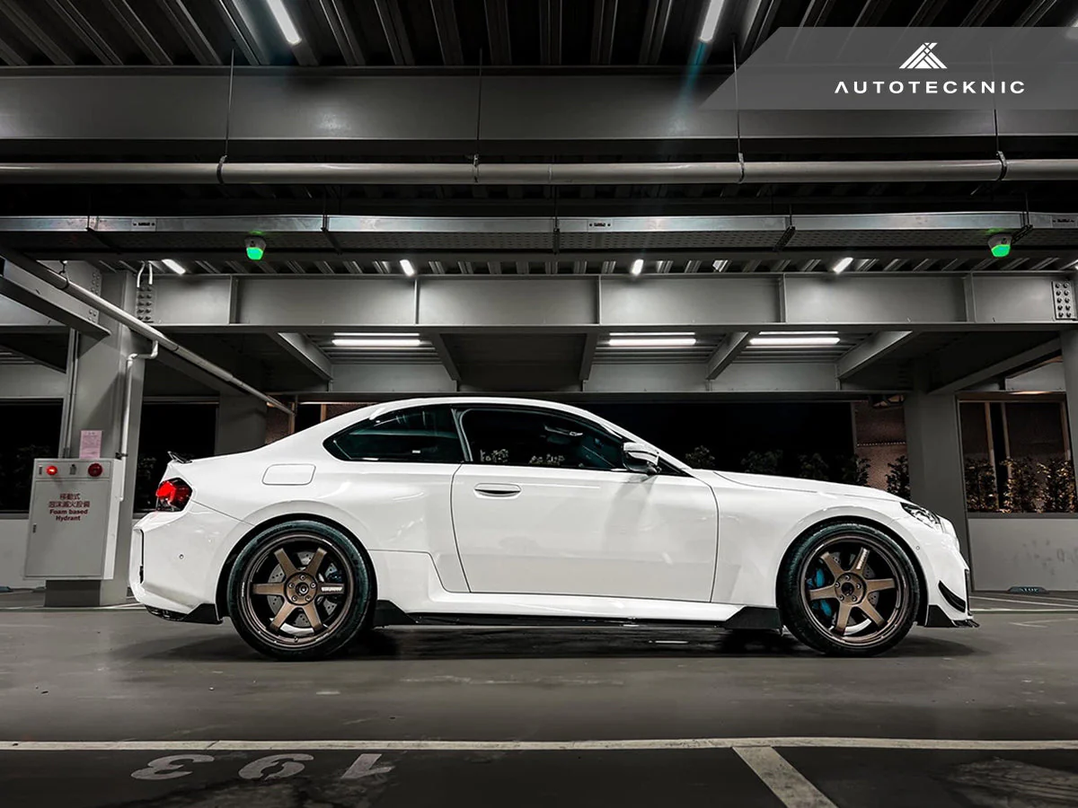 AutoTecknic Dry Carbon Side Skirt Extension Set - G87 M2 - Image 7