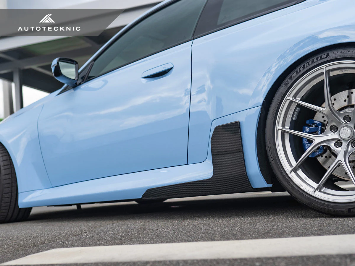 AutoTecknic Dry Carbon Side Skirt Winglet Set - G87 M2 - Image 9
