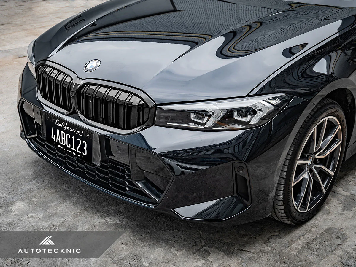 AutoTecknic Dual-Slats Gloss Black Front Grille - G20 3-Series LCI - Image 5