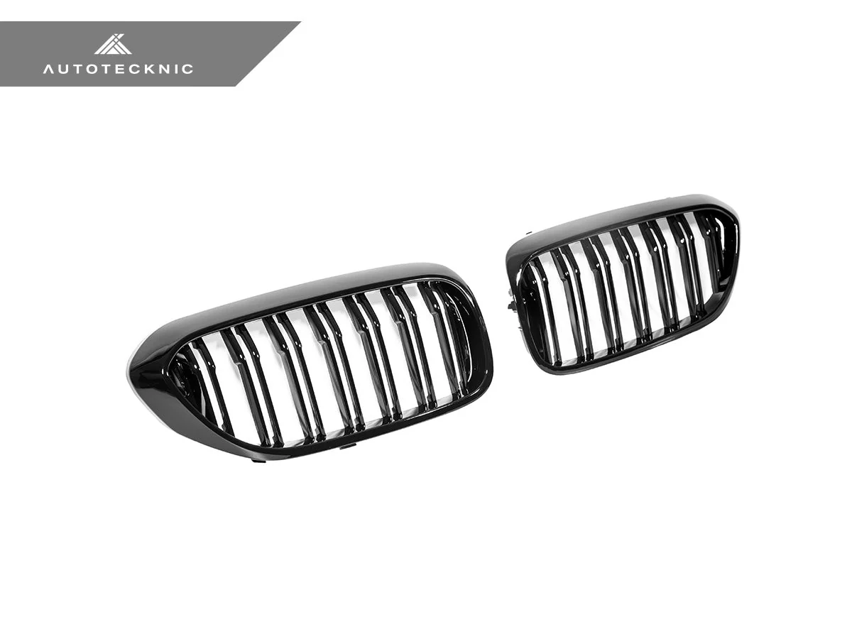 AutoTecknic Dual-Slats Gloss Black Front Grille Set - G30 5-Series Pre-LCI - Image 6