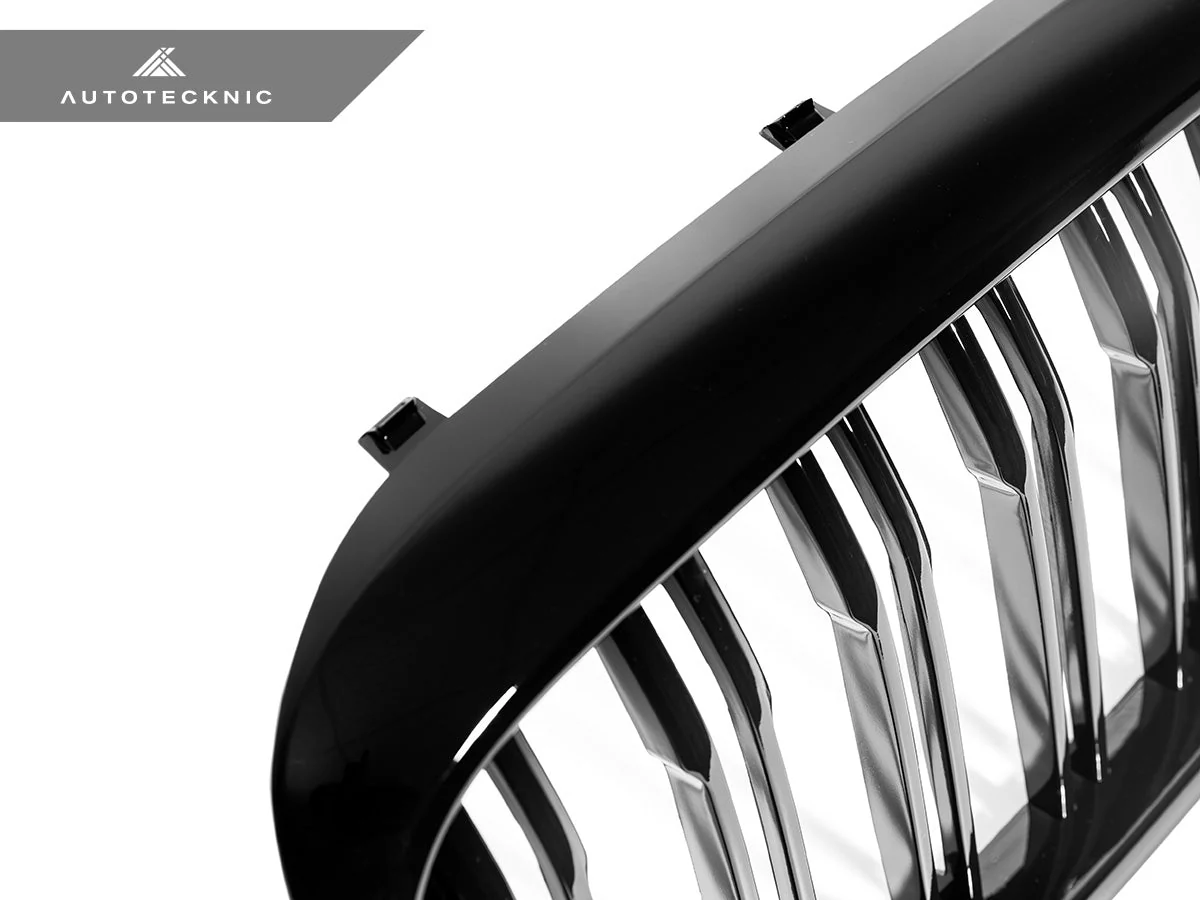 AutoTecknic Dual-Slats Gloss Black Front Grille Set - G30 5-Series Pre-LCI - Image 7
