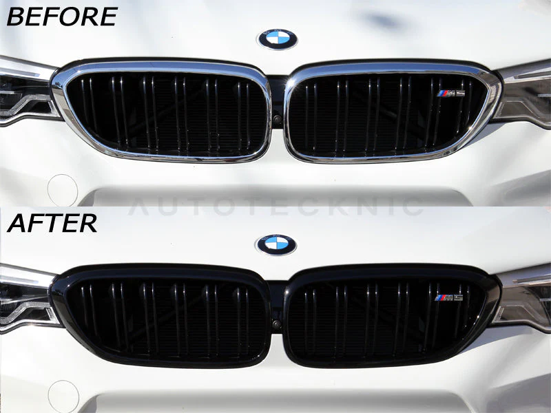 AutoTecknic Gloss Black Front Grille Surround Set - F90 M5 - Image 6