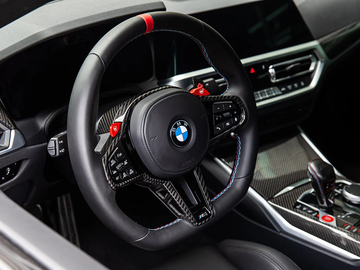 AutoTecknic LCI Carbon Steering Wheel Trim - G20/ G21 3-Series 2025-Up - Image 4