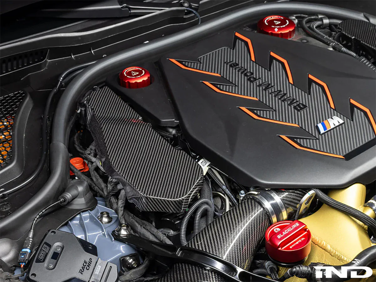 AutoTecknic Pre-Preg Carbon Engine Cover Extension Set - G90/ G99 M5 - Image 4