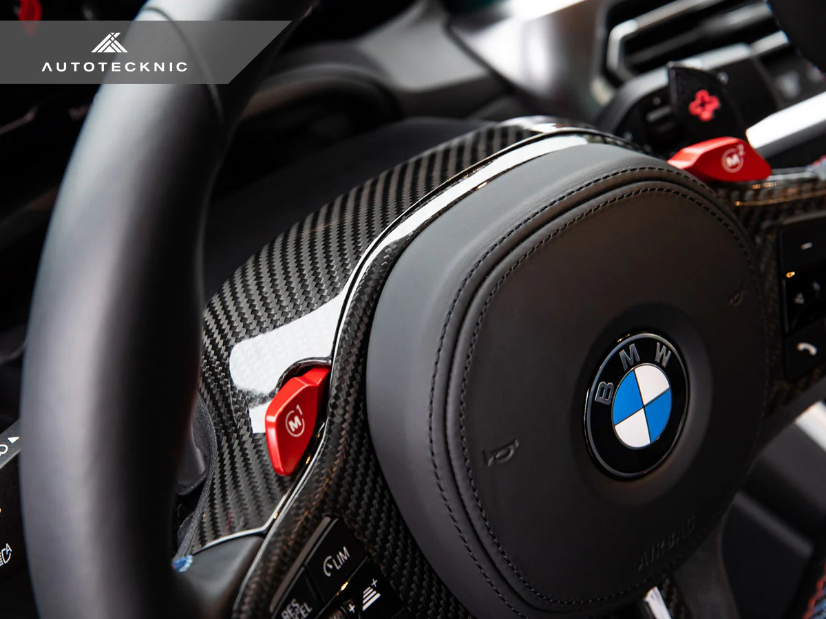 AutoTecknic Replacement Carbon Steering Wheel Top Cover - G80 M3 | G82/ G83 M4 - Image 2