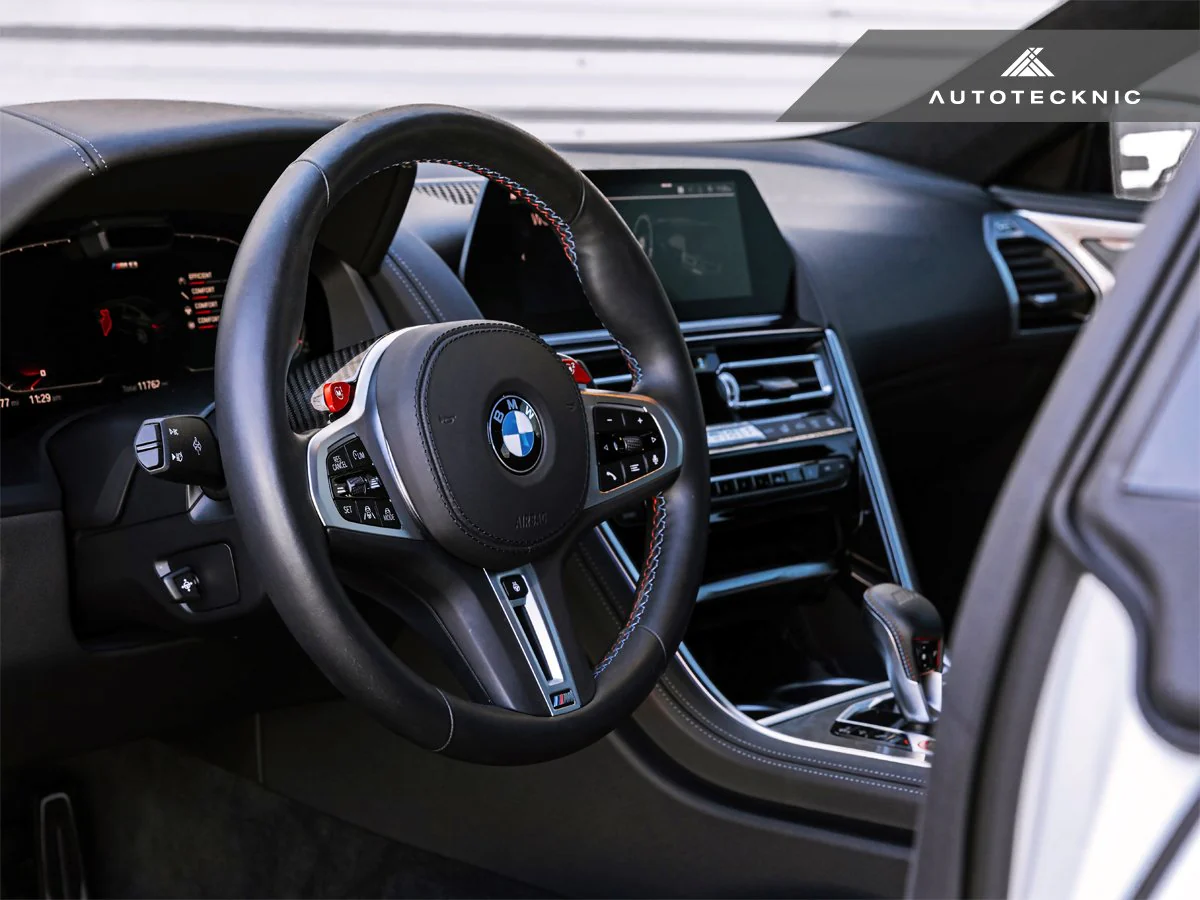 AutoTecknic Replacement Carbon Steering Wheel Top Cover - G80 M3 | G82/ G83 M4 - Image 6