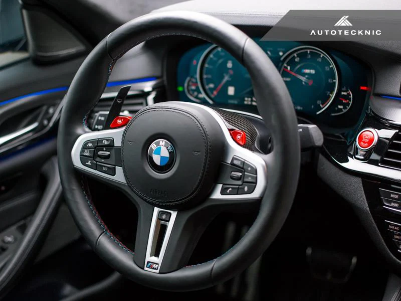 AutoTecknic Replacement Carbon Steering Wheel Top Cover - G80 M3 | G82/ G83 M4 - Image 9