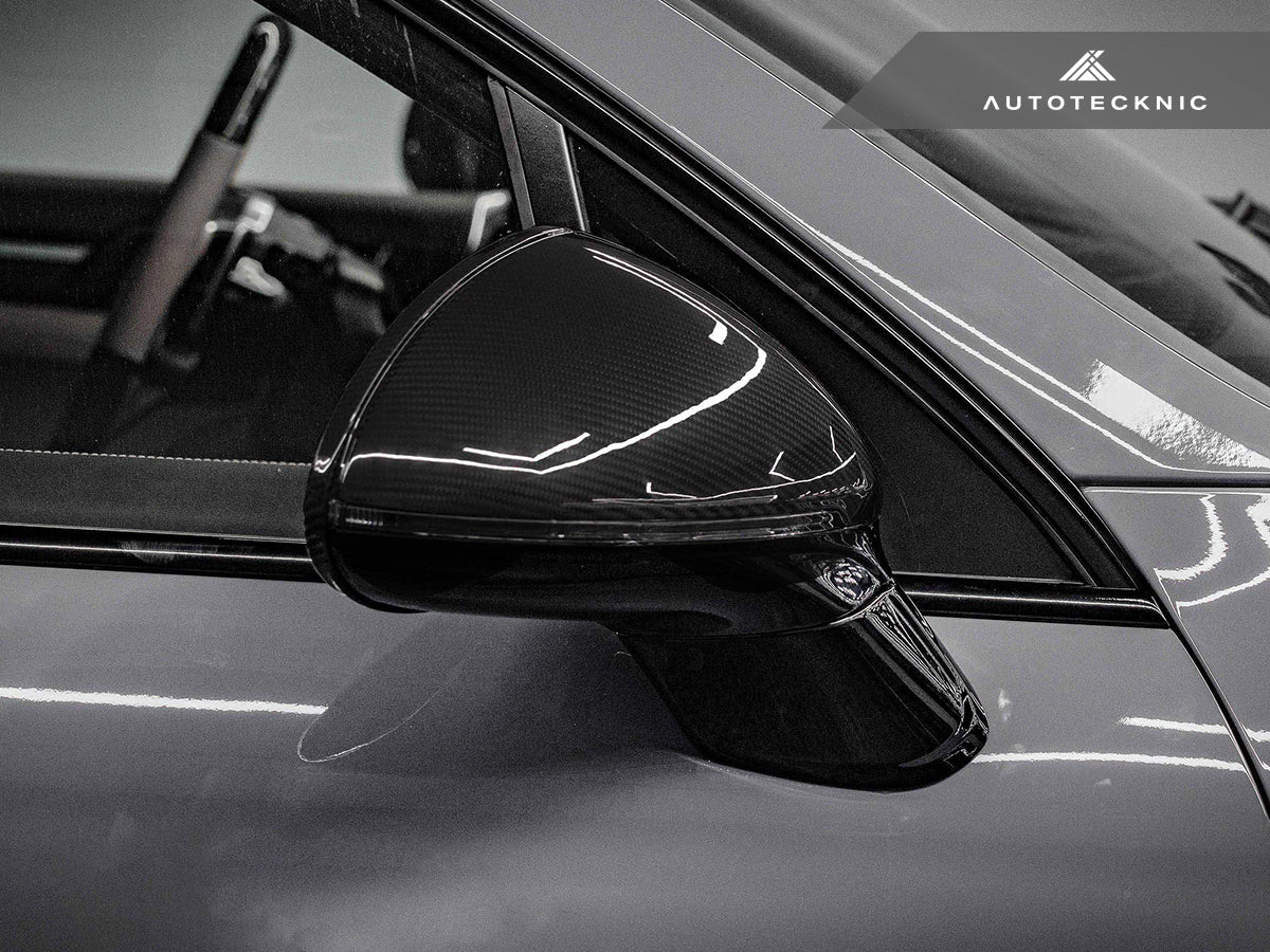 AutoTecknic Replacement Dry Carbon Mirror Covers - Porsche 958.2 Cayenne - Image 5