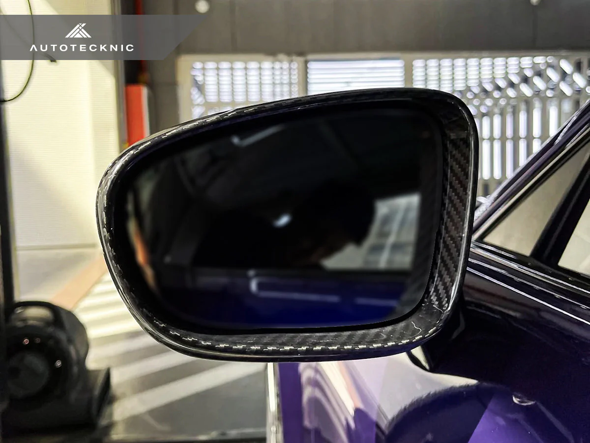 AutoTecknic Replacement Dry Carbon Mirror Covers - Porsche 9J1 Taycan - Image 8