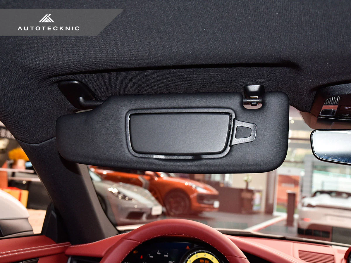 AutoTecknic Sun Visor Vanity Mirror Cover - Porsche 981/ 982/ 991/ 992 - Image 4