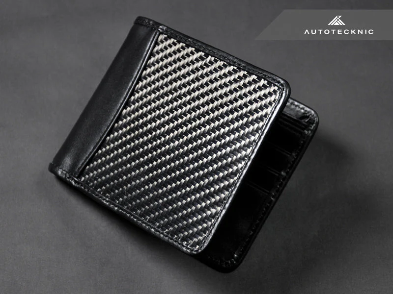 AutoTecknic Textured Matte Carbon Fiber Bi-Fold Wallet - Image 2