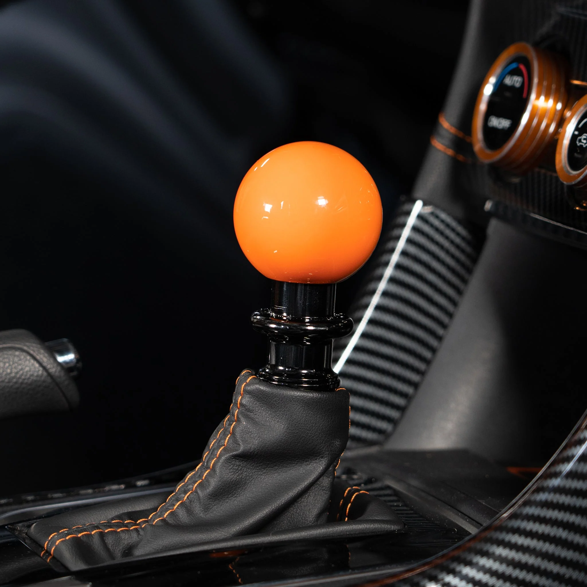 Billetworkz Automatic Shifter - Gloss Orange - Fits Subaru CVT: WRX (15–21), Crosstrek (13–23), Forester (14–18), Impreza (12–23), Legacy/Outback (10–14) - Image 2