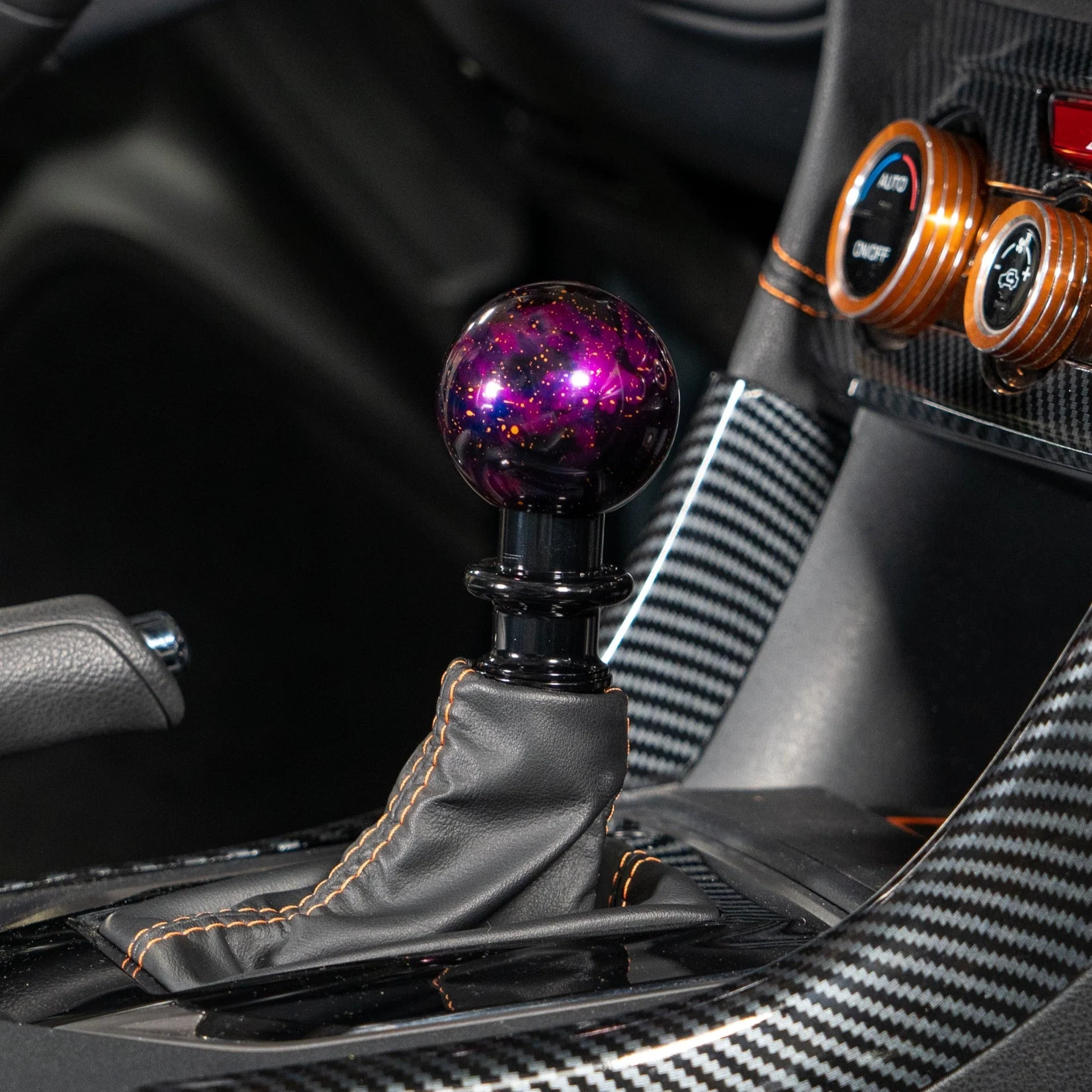 Billetworkz Automatic Shifter - Purple Cosmic Space - Fits Subaru CVT: Forester (2019-2024) - Image 2