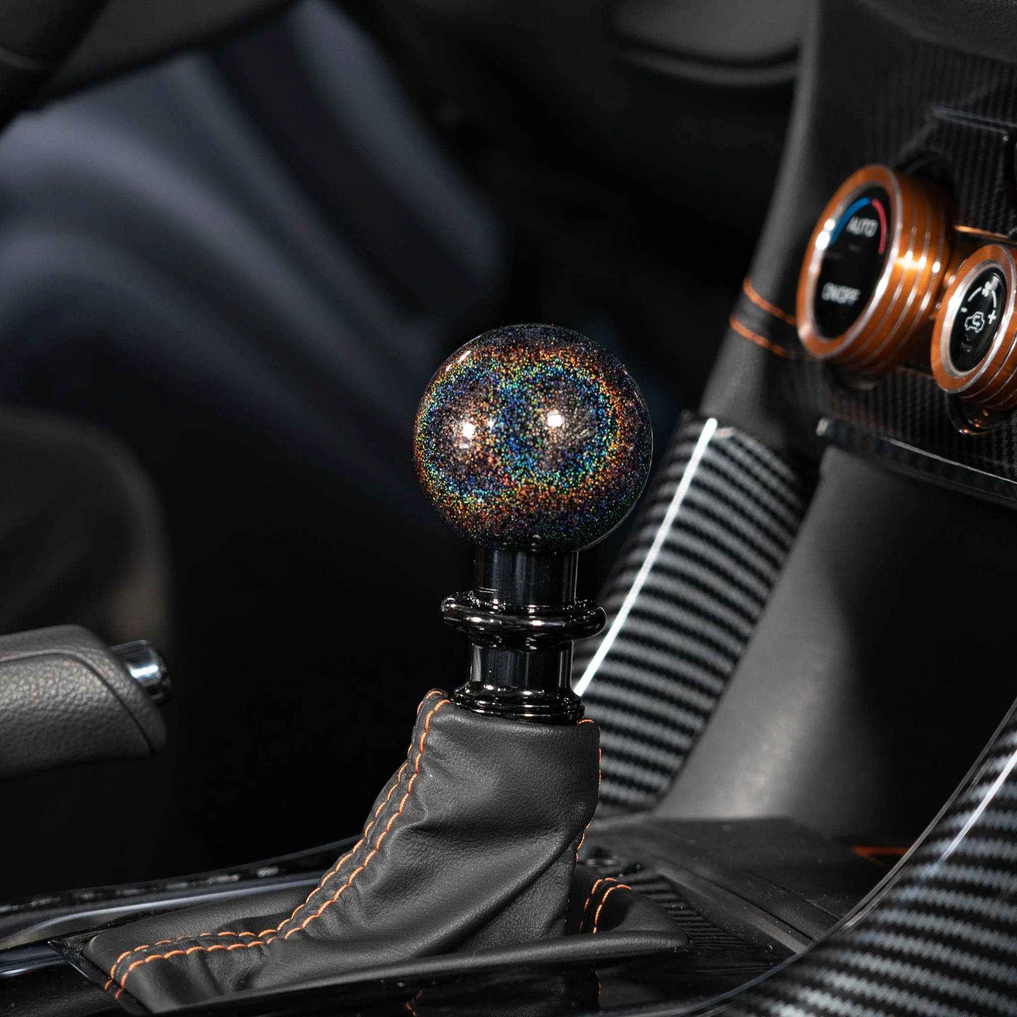 Billetworkz Automatic Shifter - Rainbow Sparkle - Fits Subaru CVT: WRX (15–21), Crosstrek (13–23), Forester (14–18), Impreza (12–23), Legacy/Outback (10–14) - Image 2