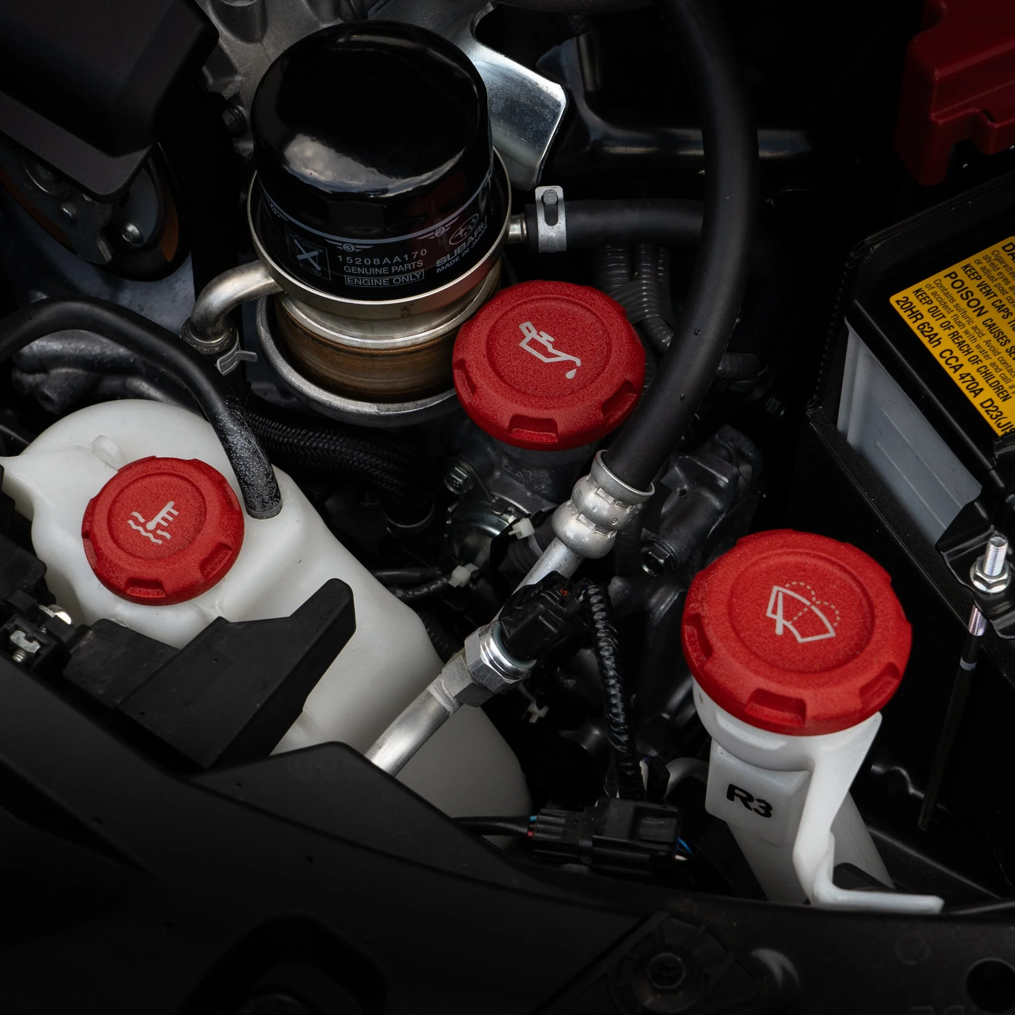 Billetworkz Engine Bay Caps - Subaru Forester 2014+ - Image 61