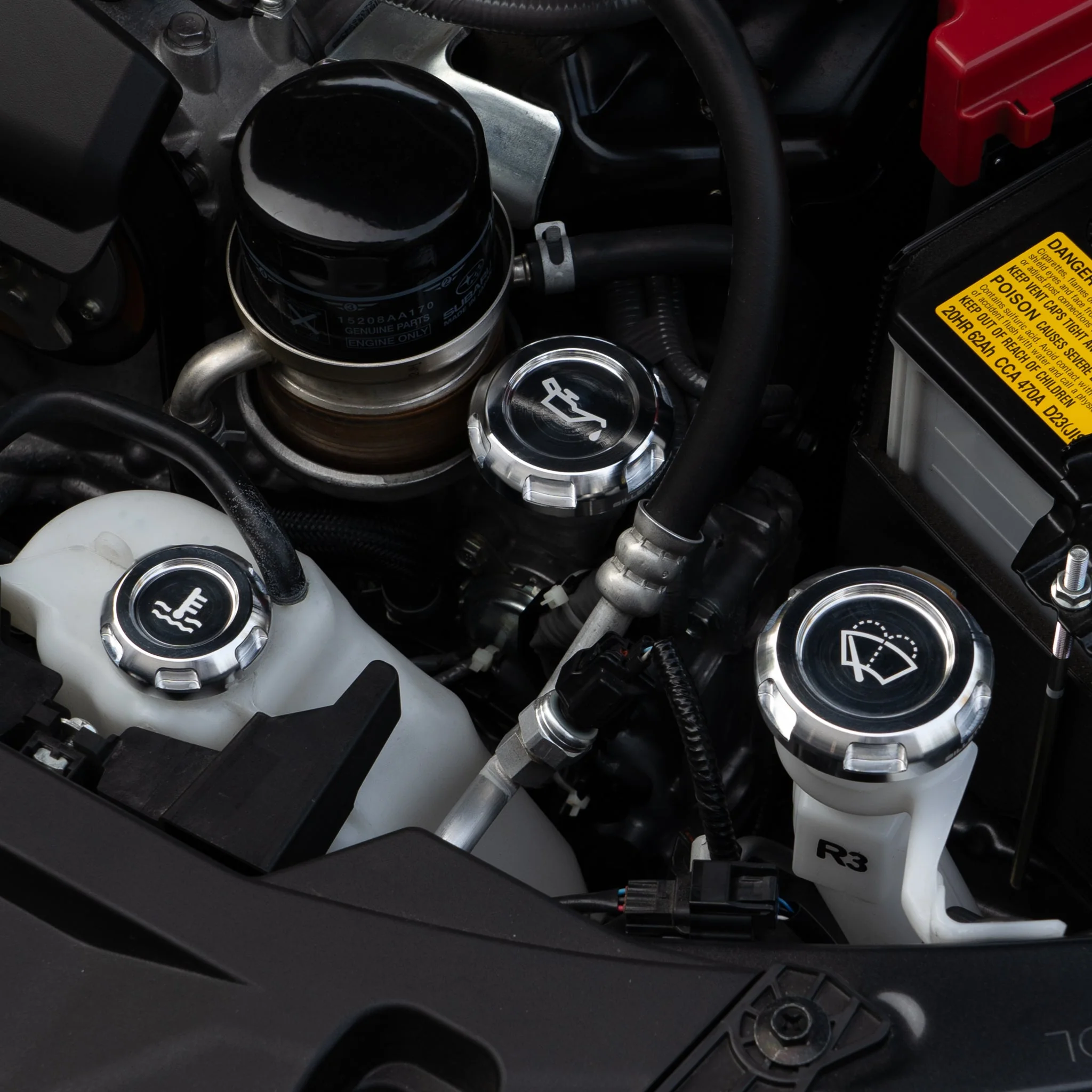 Billetworkz Engine Bay Caps - Subaru Forester XT 2009-2013 - Image 35