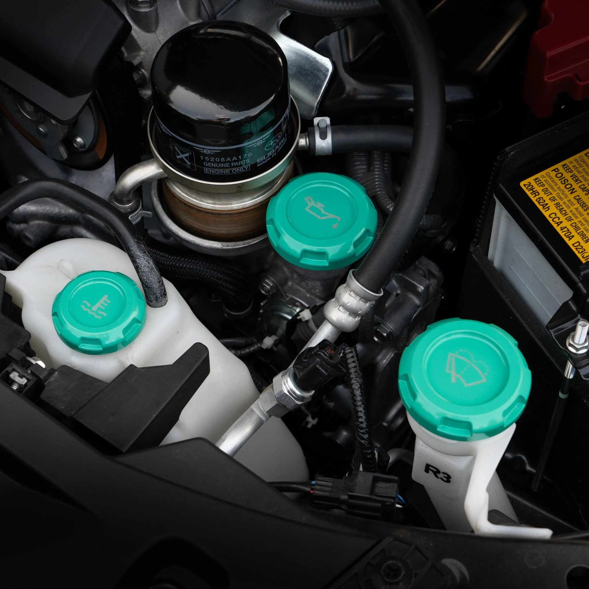 Billetworkz Engine Bay Caps - Subaru Forester XT 2009-2013 - Image 46