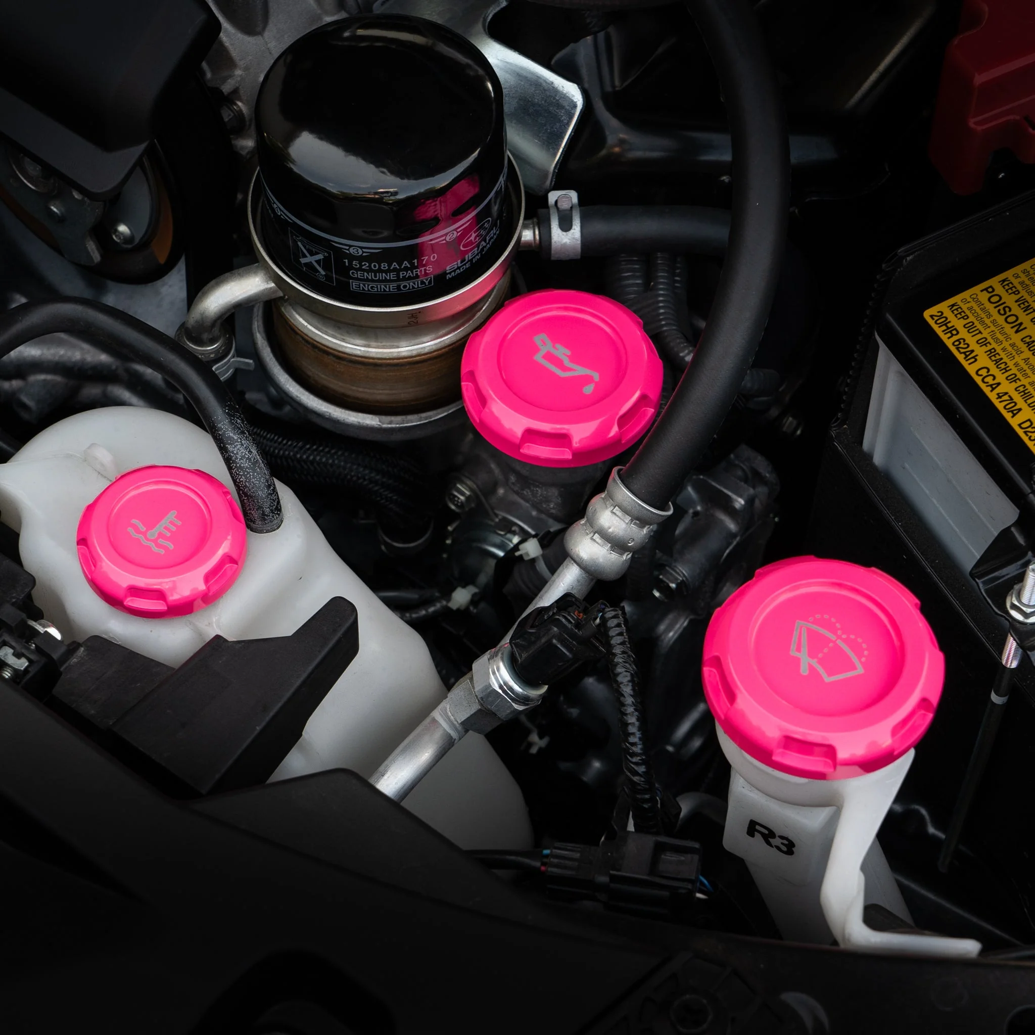 Billetworkz Engine Bay Caps - Subaru Forester XT 2009-2013 - Image 89