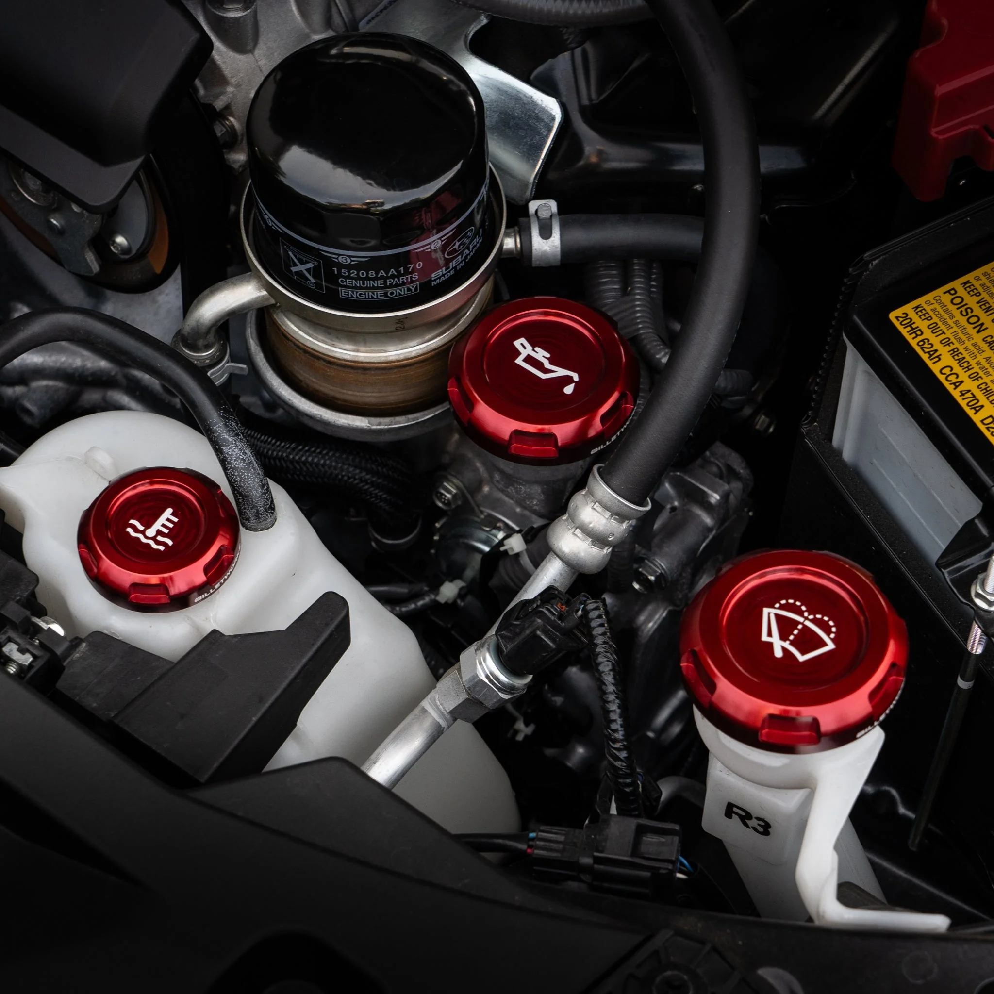 Billetworkz Engine Bay Caps - Subaru Impreza 2012+ - Image 22
