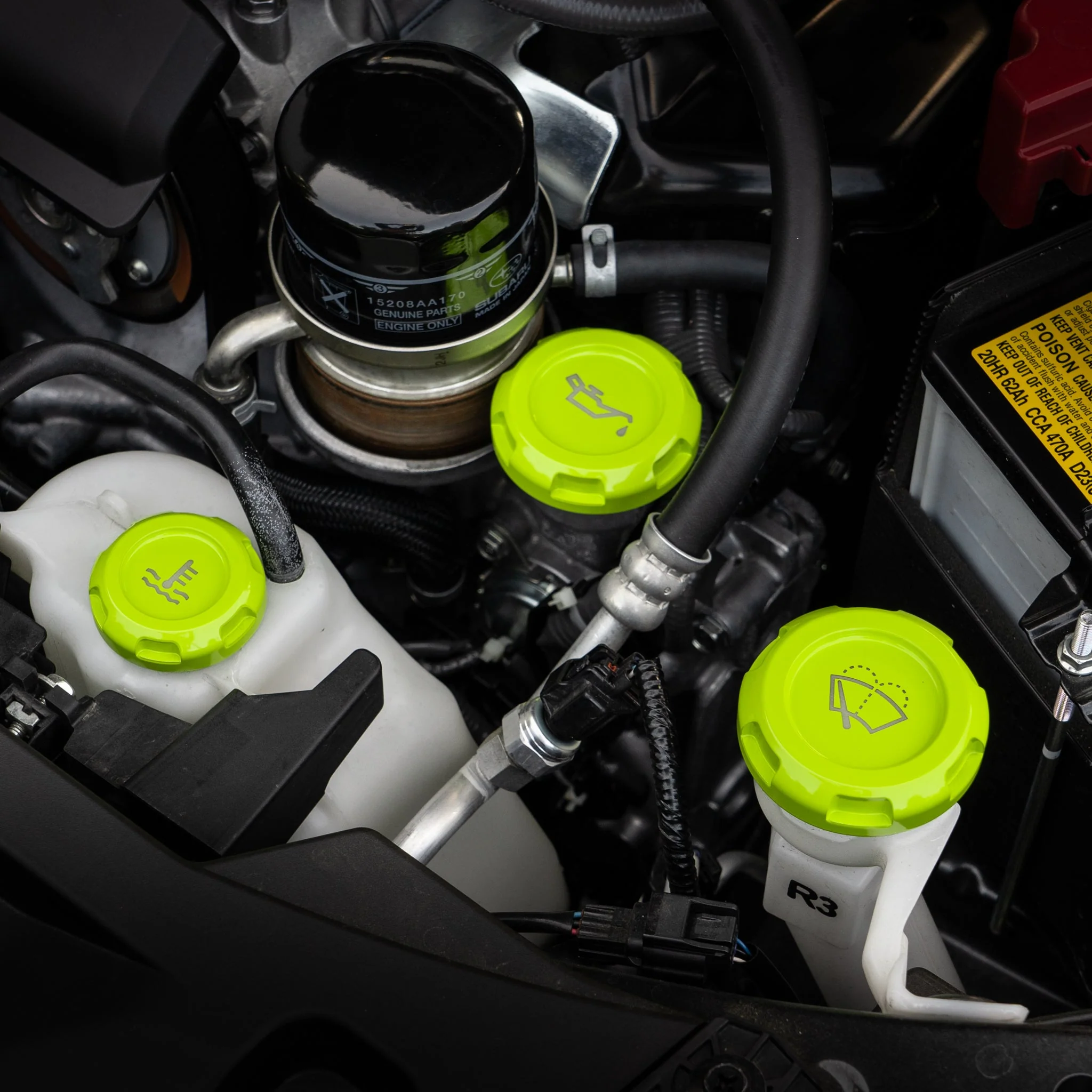 Billetworkz Engine Bay Caps - Subaru Impreza 2012+ - Image 42