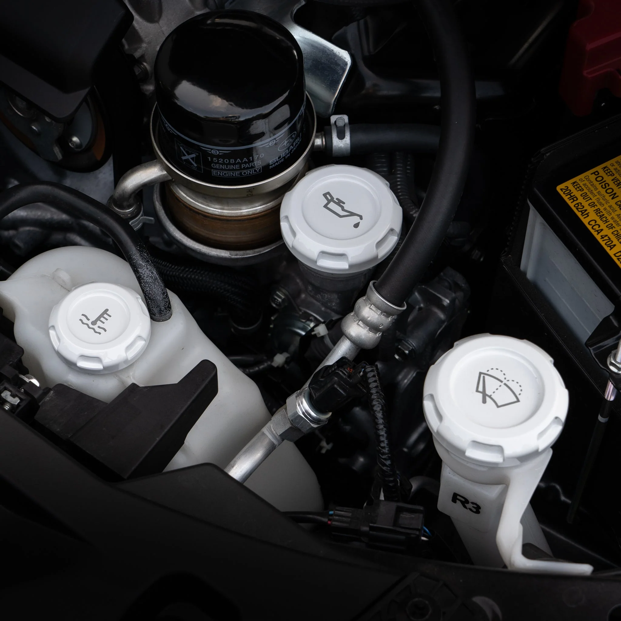 Billetworkz Engine Bay Caps Subaru STI 2015-2021 - Image 78