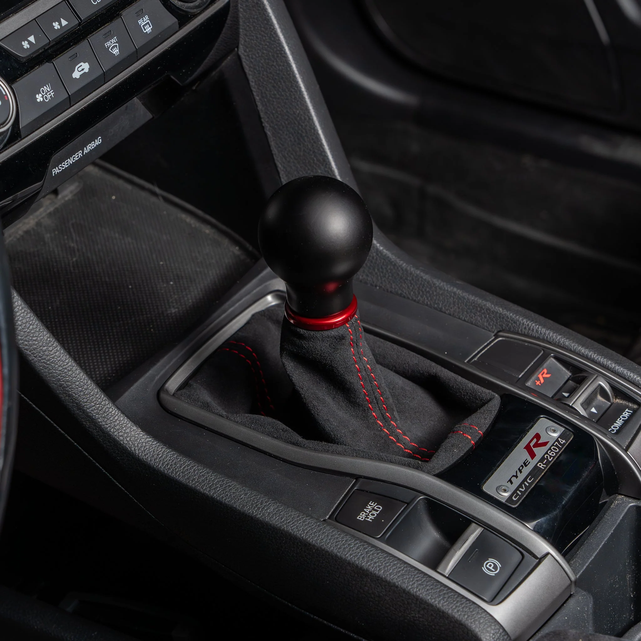 Billetworkz Premium Alcantara Shift Boot – Honda Civic Si/Type R 2016–2021 - Image 2