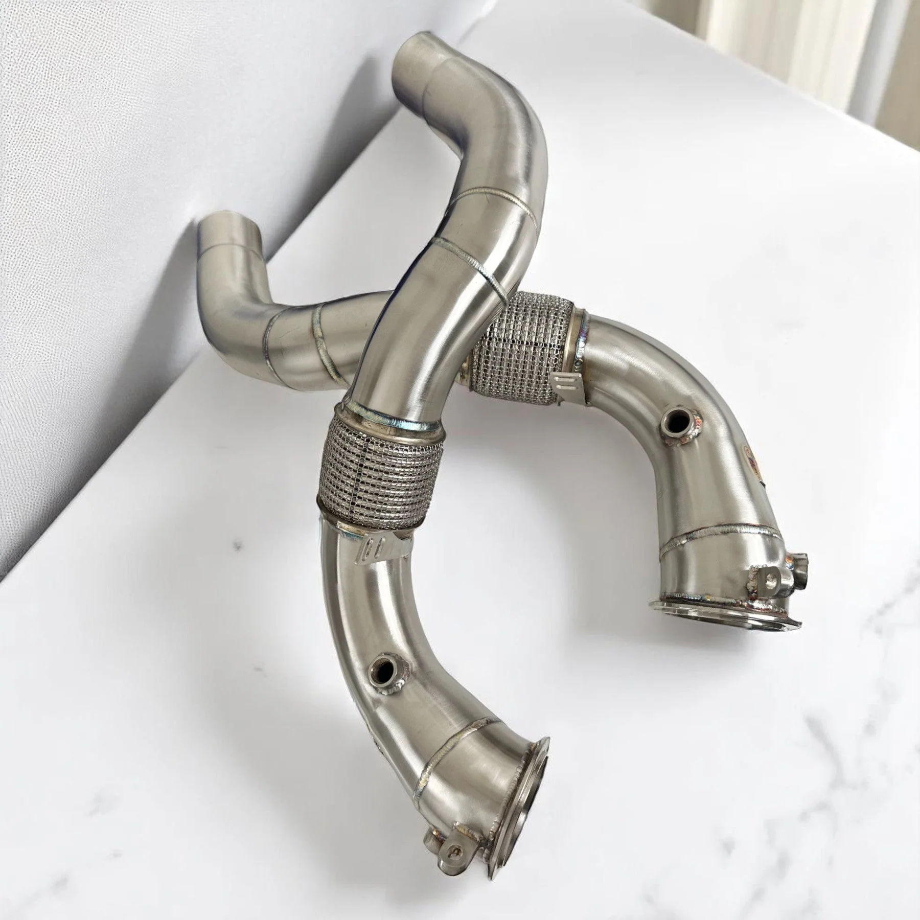 BMW N63R & N63B Catless Race Downpipes - M550i, 750i, M850i, X5, X6, X7 - Image 2