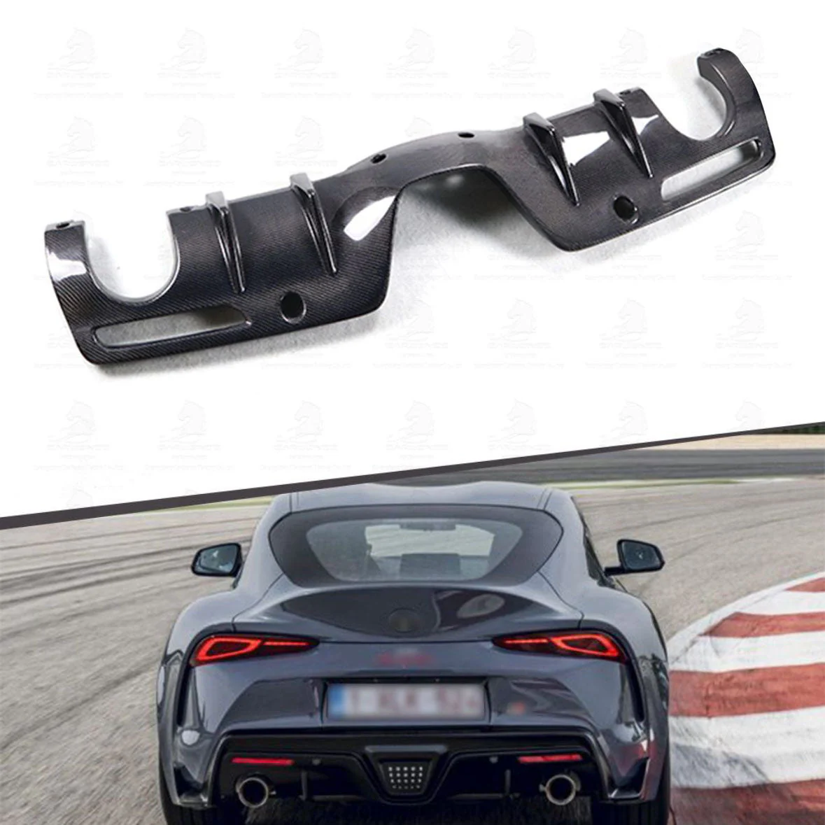 Carbon Fiber AG Style Rear Diffuser - Toyota Supra A90/A91 | Palenon Performance - Image 3