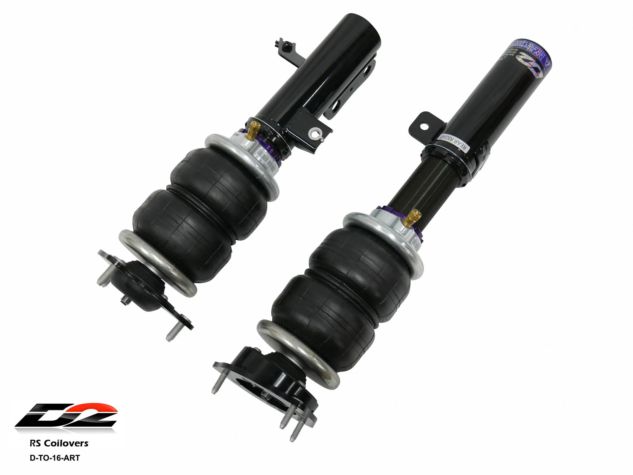 D2 Racing Air Struts w/ VERA Evo Bluetooth Management 02-12 Lexus ES 300/ES330/ES350 02-11 Toyota Camry - Image 2