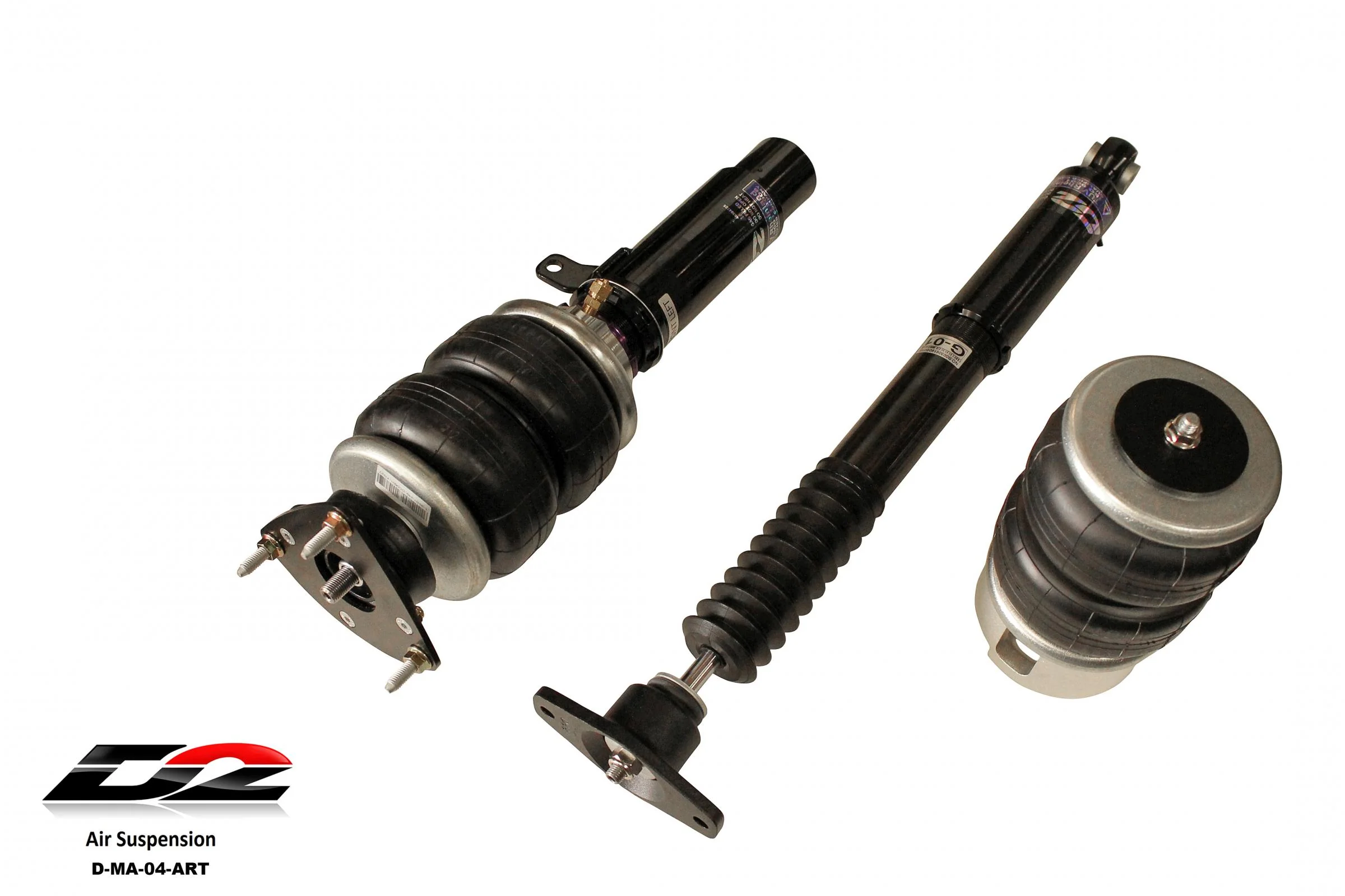 D2 Racing Air Struts w/ VERA Evo Bluetooth Management 10-13 Mazda 3 12-18 Ford Focus 13-18 Ford C-Max FWD - Image 2