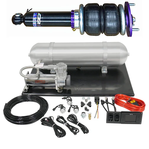 D2 Racing Air Struts w/ VERA Evo Bluetooth Management 17+ Mercedes Benz E Class AWD