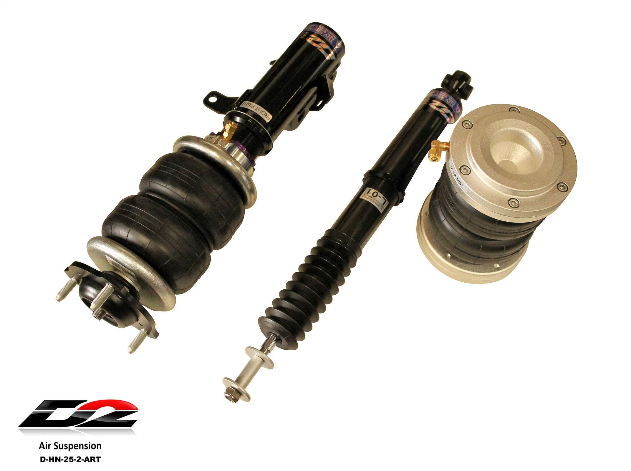 D2 Racing Air Struts w/ VERA Evo Management 14-15 Honda Civic Si 16+ Acura ILX - Image 2