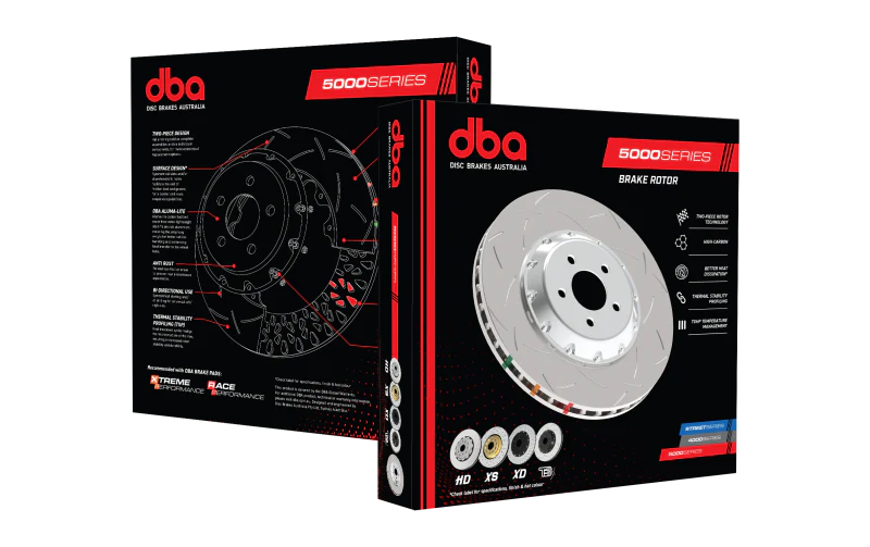 DBA 14-20 Audi A6 Front 5000 Series Drilled and Slotted Rotor w/Silver Hat - Image 5
