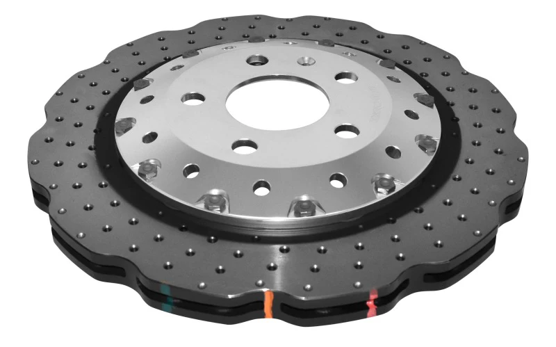 DBA 16-19 Audi R8 Iron Rotor Front 5000 Series Drilled Rotor w/Silver Hat
