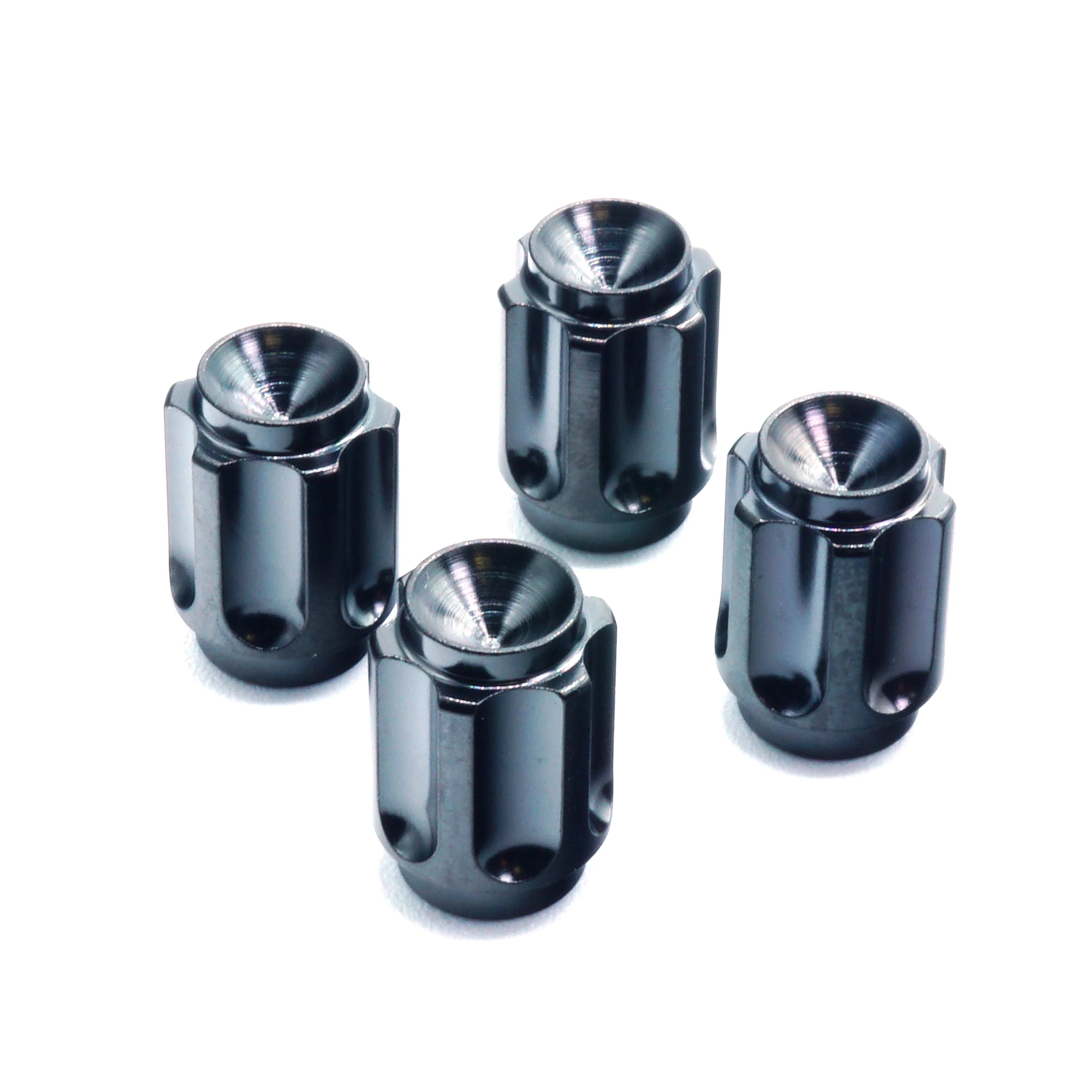Dress Up Bolts Gear Titanium Valve Stem Caps - Set of 4 - Image 3
