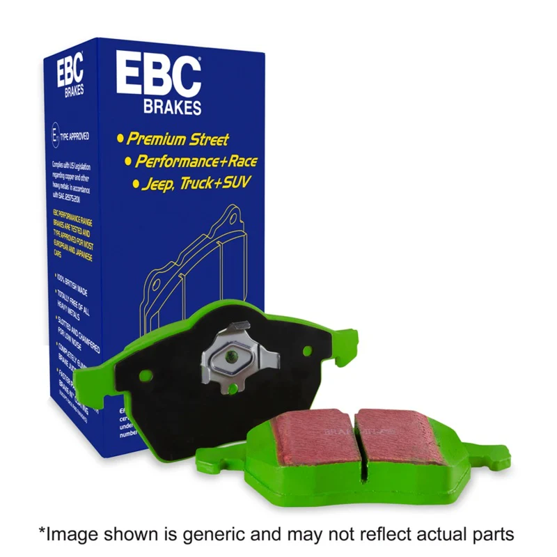 EBC 2015+ Ford Mustang (6th Gen) 2.3L Turbo (GT Package) Greenstuff Front Brake Pads - Image 3