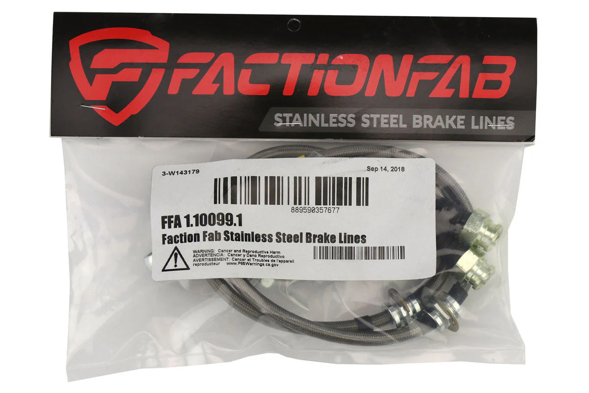 FactionFab Front Stainless Steel Brake Lines Subaru Impreza 1993-2001 - Image 4